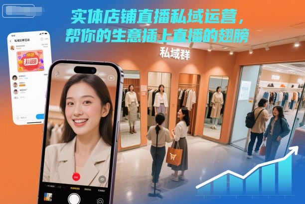 实体店铺直播私域运营，帮你的生意插上直播的翅膀-zhichuangquan
