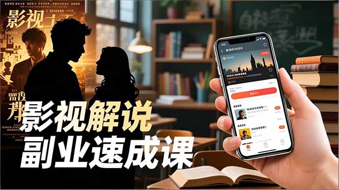 Tk影视解说副业速成课，软件安装、全流程实操、爆款预设，新手两周变现-zhichuangquan