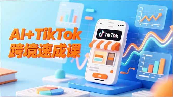 AI+TikTok跨境速成课，智能翻译、店铺定位、流程拆解，7天高效上线运营-zhichuangquan