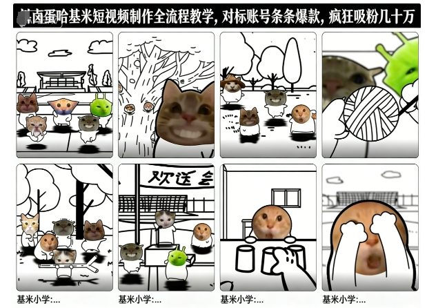 卤蛋哈基米短视频制作全流程教学，条条爆款，疯狂吸粉几十万-zhichuangquan